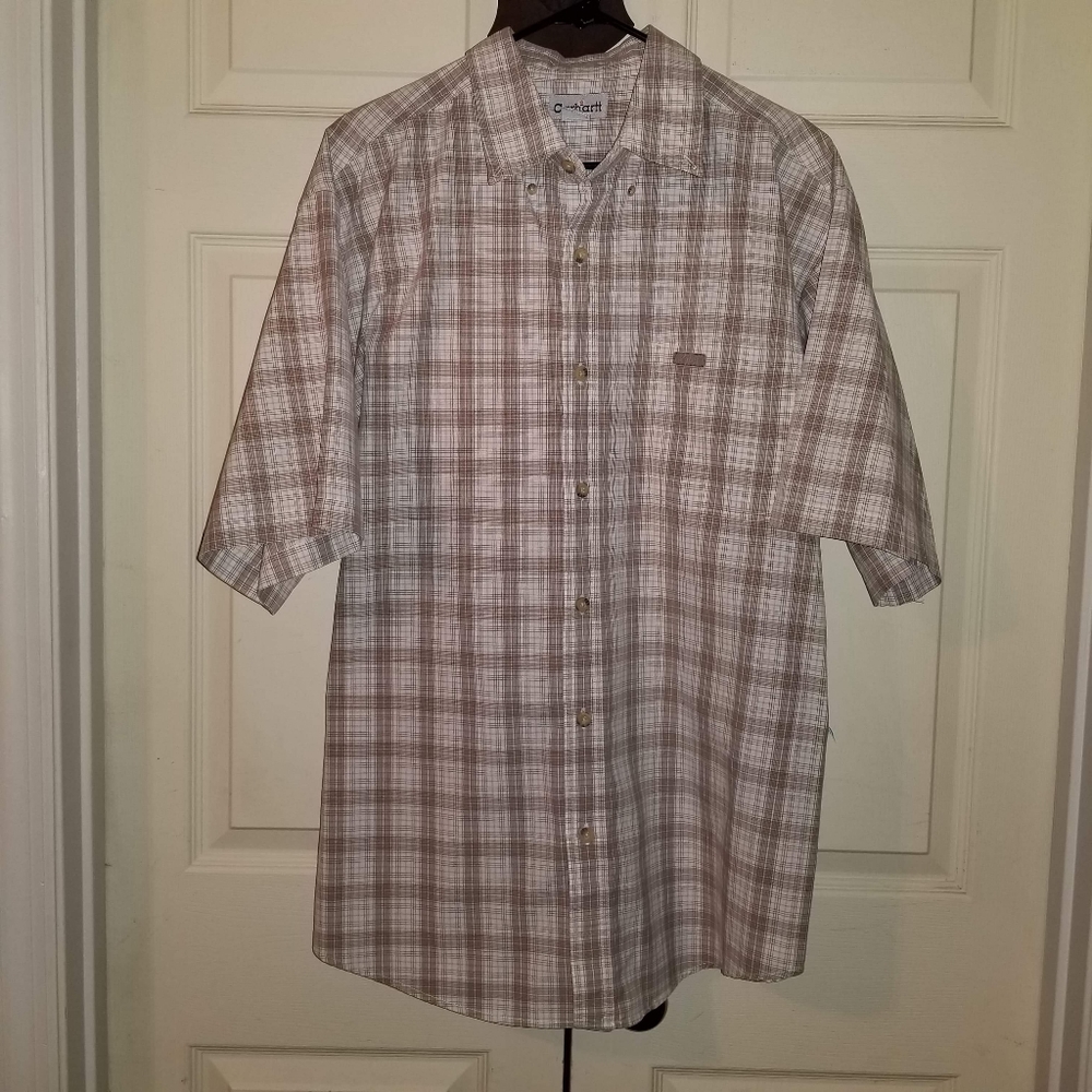 Carhartt Short Sleeve Plaid Shirt XL